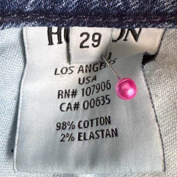 Hudson Women’s Signature Boot Cut Jeans Low Rise  Raw Hem Size 29 - Picture 9 of 11